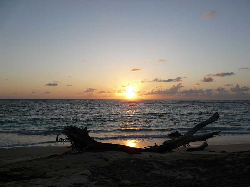 Coucher de soleil à Cap Macré